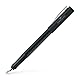 FABER-CASTELL 140901 - moderner Füller Grip 2011 mit Ergonomisches Design und Hochwertige Konstruktion, Füllfederhalter mit Feder M, Nachfüllbar inkl. Tintenpatrone - Schwarz, 1 Stück