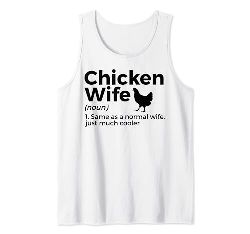 Pollo Esposa Definición Granjero Divertido Amante del pollo Camiseta sin Mangas