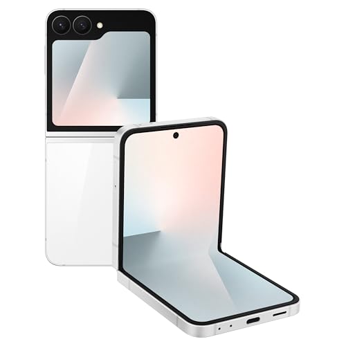 Image of Samsung Galaxy Z Flip7 FE 5G Smartphone with Galaxy AI (White, 8GB RAM, 256GB Storage), Ultra Sleek Design with 50MP High-Resolution Camera, Exynos 2400, Google Gemini