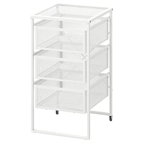 Generic Flamingikeeaaa Lennart Drawer Unit, White (34 X 30 X 56 Cm) - Plastic