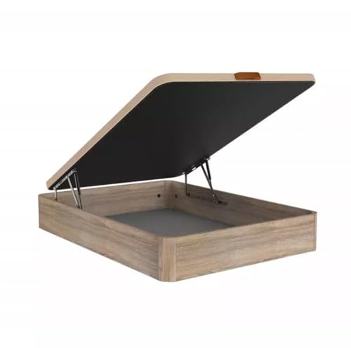 ILIFE Deco Canapé Abatible. Wood, Extra Reforzado, Gran Capacidad, Tapa Tapizada 3D Transpirable, Cajón Grosor 30mm. Subida Y Montaje Gratuitos (Cambrian, 150_x_200_cm)