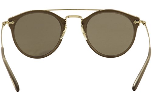 Oliver Peoples Unisex Remick Taupe/Brushed Gold/Taupe Flash Mirror Sunglasses4