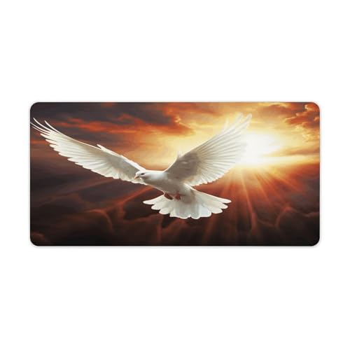 Dove Sun Art Desk Pad grande antideslizante de escritorio