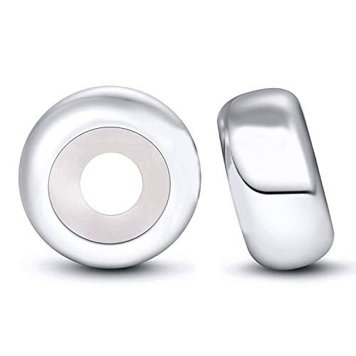 Nostrand Sterling Silver Bracelet Charm Stopper Silicone Spacer Bead