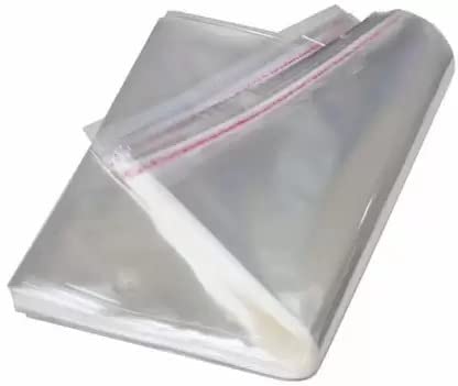 S.D.R.K Plastic Seal Self Adhesive Packing Clear Bag Transparent Pouches for Garments Clothes, Saree,Shirt, Jewelery, Dryfruit,Spice Packing Etc (11×14, 50)