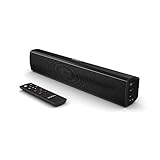 CONECTIVIDAD: conecte la barra de sonido a otros dispositivos a través de la conexión de entrada auxiliar de 3.5 mm para aquellos dispositivos sin Bluetooth. Además, con el cable RCA suministrado, puede conectar rápidamente la barra de sonido a su televisor. También hay un puerto de entrada óptica en la barra de sonido para que pueda conectarlo a su televisor a través de un cable óptico (no incluido). También incluye reproducción USB