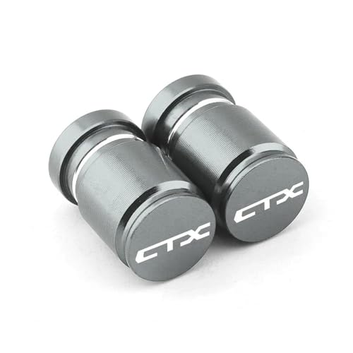 Bouchons de valve pneu moto gris pour Honda CTX 700 et CTX1300