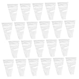 POPETPOP 100個 花包装袋 花束 紙 装飾的な 花柄 花用包装袋 フラワーラッピングバッグ パッケージバッグ バラの包装袋 フラワー バッグ プラスチック Transparent