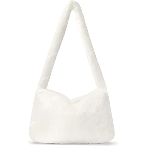 Fuzzy Tote Bag for Women - Plush Design Cover