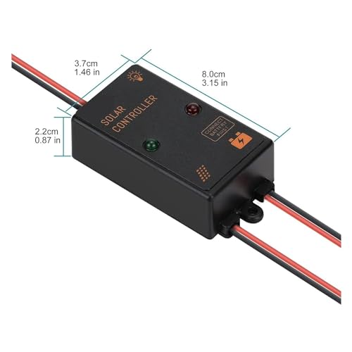 Controlador solar impermeable IP67 5A con carga continua 24h 8