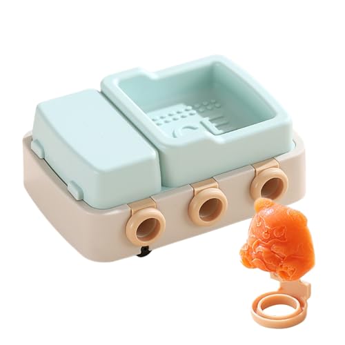 Moldes Para Barras De Helado - 6 Compartimentos Con Tapa, Fácil Desmoldeo Y Reutilizable | Molde Para Hacer Paletas Caseras En El Congelador - Para, Pudín, Gelatina, Yogur, Caramelo Y Chocolate