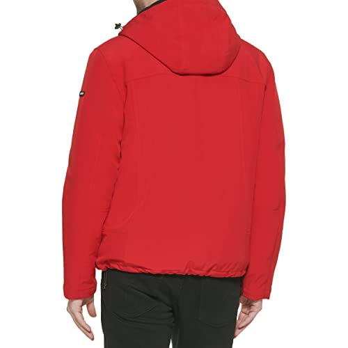 Image of Calvin Klein Men's Winter Coats - Sherpa-lined Hooded Soft Shell Jacket
