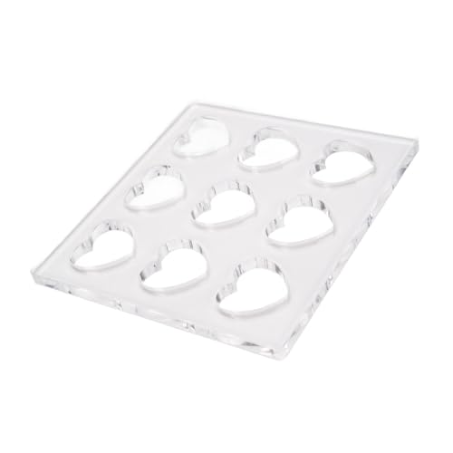 Molde para repostería en forma de corazón de acrílico miniatura 3