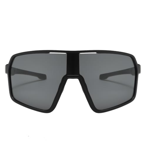 LJCZKA Sports Sunglasses for Women Men Oversized Square Frame Eyewear for Cycling Running Driving with UV400 Protection - Image 2