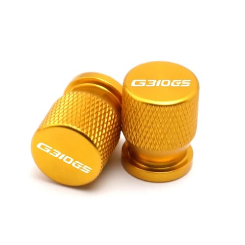 Bouchons de valve pneu moto BMW G310GS anti-fuite d'air avec capuchon de potence jaune