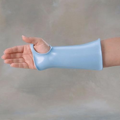Image of Rolyan TailorSplint Thermoplastic Splinting Sheet, 1 /8 inch x 18 inch x 24 inch, Solid Blue, Heat Moldable Low Temperature Orthotic Splinting Material for Custom Fit, Reusable & Lightweight