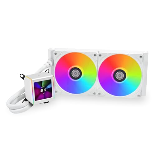 Lian Li Galahad II LCD Performance 280mm, sistema de refrigeración líquida premium blanco 2