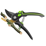 ＴＡＫＵＭＩ∞Ｘ 剪定ばさみ SK5炭素鋼 剪定バサミ2段階調節可能 剪定鋏 省力化 シャープ 枝切りバサミ防錆 園芸ハサミ枝切りはさみ 3.5mmの枝切り（女性・男性用）フラワーアレンジメント、庭の剪定、果物狩りに最適