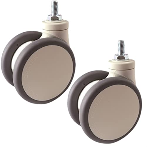 Roulettes pour instruments anti-vibration et roues souples anti-trace lot de 2