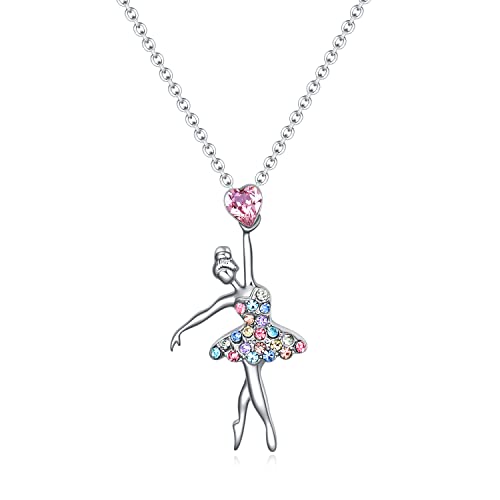 SUMFAN Ballerina Ballet Necklace Gifts for Girls Women,Dance Recital Gifts for Girls Ballet Pendant Jewelry for Daughter (Ballets Necklace) by SUMFAN - Used condition - US$15.35