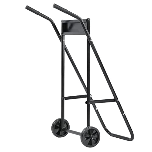 Chariot de moteur hors-bord pliable en acier portable - Support de transport charge 75kg
