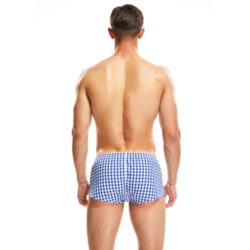 Classic Fit Button Fly Boxer Briefs for Men Striple Pattern Underwear Men's Boxer Briefs4