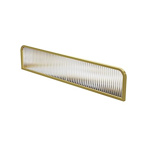 Cloison de séparation en verre 30x70cm à rayures dorées