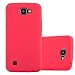Produktbild Cadorabo Hülle kompatibel mit LG K4 2016 Schutzhülle TPU Silikon Case Frost Design Slim Kratzfest Weiche Gummi mit Rundumschutz Case Hülle für LG K4 2016 in Rot