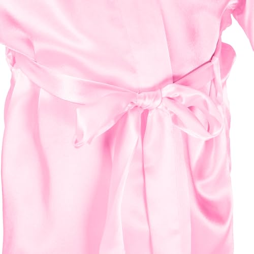 Birthday Squad Birthday Girl Princess Robe Spa Robes for Girls Party Satin Silk Kimono Robes Party Supplies4
