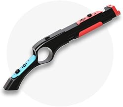 Game Gun Controller for Nintendo Switch/Switch OLED JoyCons Shooting Games,Call of Juarez,Sniper Elite 3, Big Buck Hunter,Resident Evil and Others,for Switch Hand Grip Shooting Games Accessory