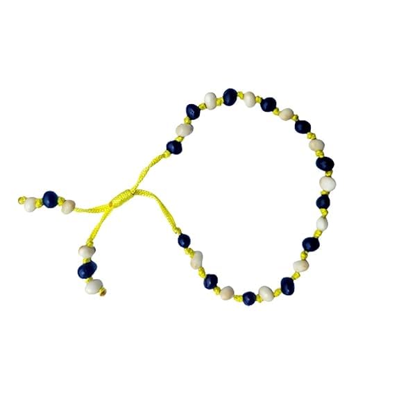 Natural White Black Chirmi Gunja Ratti Bracelet Bracelet Band For Men And Women - 1Piece-image-16