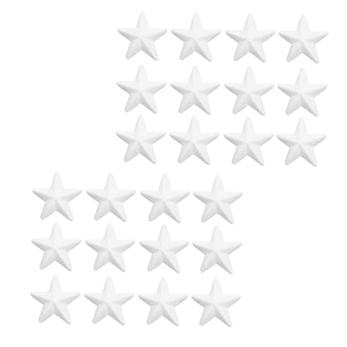 DIYEAH Lot de Étoiles De Noël Miniatures en Mousse Pentagrammes Décorations Vierges Présentoirs À Bijoux Cônes en Mousse pour Loisirs Créatifs Formes en...