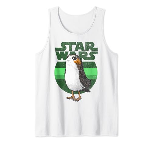 Débardeur Star Wars imprimé Porg vintage avec tissu vert confortable