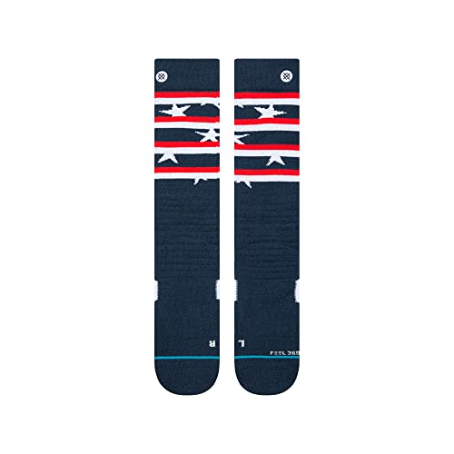 Stance Land of the Free Snowboard Sock Navy MD (US Men's Shoe 6-8.5, Women's Shoe 8-10.5)2