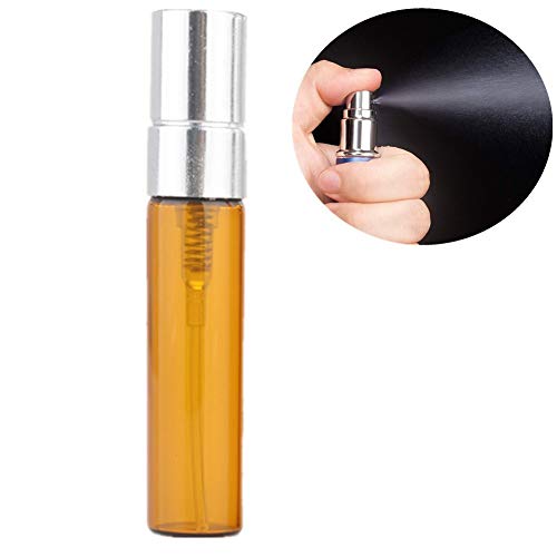 Preisvergleich Produktbild OVsler SprüHflasche Klein Sprühflaschen Parfümzerstäuber Nachfüllbar Parfum Zerstäuber Für Unterwegs Reise-Flaschen Reisezubehör Mehrwegflasche Parfüm Sprühflasche Silver