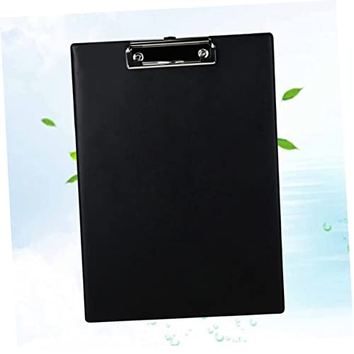 Tablette d'écriture A4 pvc noir porte-bloc note portable école - 2