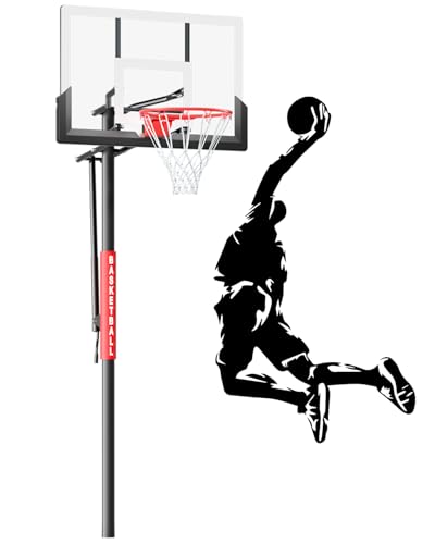 In-Ground Adjustable Basketball Hoop 45" Backboard
