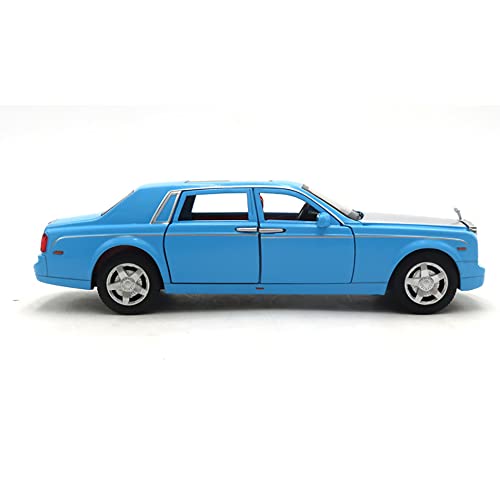 Image of 1:32 Diecast Metal Car Model Phantom Toy Cars for Kids Pull Back Openable Doors with Light Sound