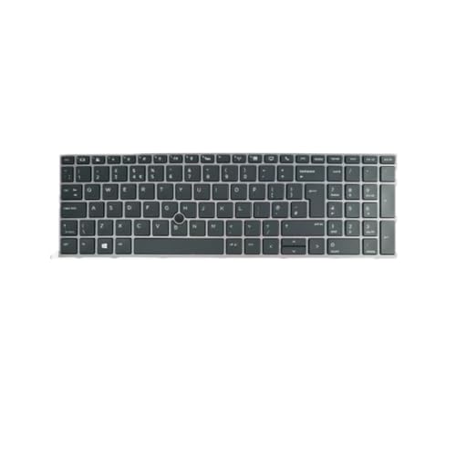 Reparar teclado dañado de HP ZBook 15 G5 usando el módulo negro con diseño de teclas UK
