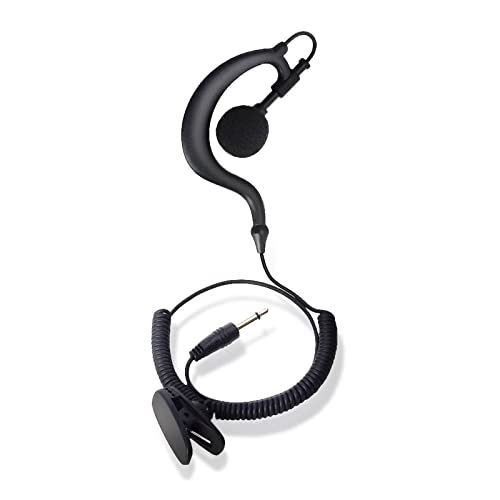 wlertcop Pinganillo Walkie Talkie, Auriculares Solo de Tubo con Conector de 3,5 mm Auricular de Tubo Walkie Talkie para Exteriores 3,5mm/Adaptación de Radio Bidireccional Auricular Policial Cover