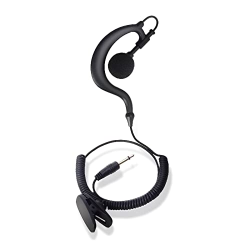 wlertcop Pinganillo Walkie Talkie, Auriculares Solo de Tubo con Conector de 3,5 mm Auricular de Tubo Walkie Talkie para Exteriores 3,5mm/Adaptación de Radio Bidireccional Auricular Policial