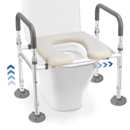 Sedile wc rialzato con manici