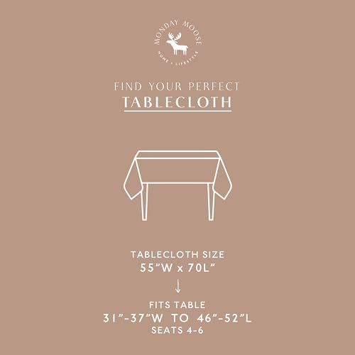 MONDAY-MOOSE-Gingham-Checkered-Farmhouse-Rustic-Picnic-Style-Decoration-Rectangle-Natural-Stonewashed-Cotton-Tablecloth-for-Kitchen-Dining-Room-Restaurant-55×70-inch-Beige MONDAY MOOSE Gingham Checkered Farmhouse Rustic Picnic Style Decoration Rectangle Natural Stonewashed Cotton Tablecloth for Kitchen Dining Room Restaurant 55×70 inch Beige