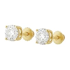 14K Yellow Gold - Screw Back