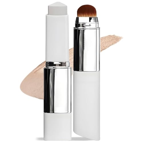 Base Coreana en Barra - Base de Maquillaje de Alta Cobertura con Brocha, Maquillaje Coreano para un Ton de Piel Uniforme y Natural, Barra de Maquillaje Multiusos para Mujer