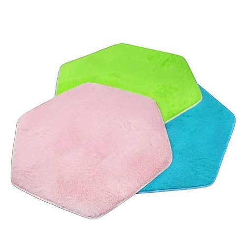 Image of BNF Kids Play Mat Area Rug Entrance Playhouse Hoe Hexagon Rug for Princess Tent | Home & Garden