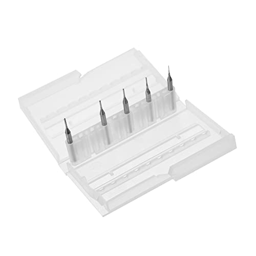 Cabilock 1set Tungsten Steel Alloy Milling Cutter Tungsten Steel Drill Bits Milling Tool Woodworking Drill Bits End Mill Drill Bit End Mill Tungsten End Mill Engraving Bits Silver 5pcs