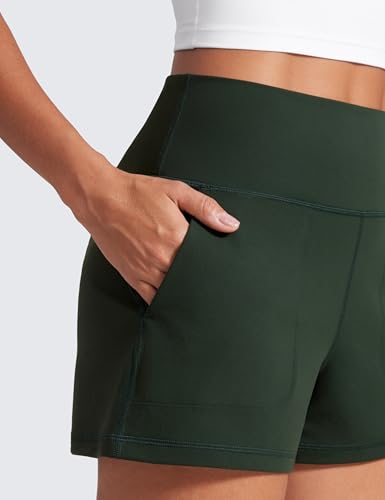 Image of CRZ YOGA Butterlift Linerless Shorts 3 inch | High Waisted, Buttery Soft, Comfy, Yoga, Casual, Pockets, for Women