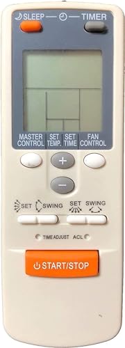 Image of Sanavya Compatible with O General AC Remote Control AR-JW2 AR-JW1 Model 47 Suitable for 1 1.5 2 Ton Spilt and Window Air Conditioner - Match Each Keys Exactly with Existing Remote Function