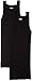 2(X)IST Men's Essential Cotton 2 Pack Square Cut Tank, Black, Large